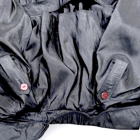 🧥🖤 BREM RAINWEAR Vintage Black Maxi Trench Coat | 3X‎ Belted Double-Breasted - Picture 5 of 6